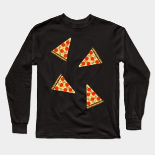 Pizza Pattern Long Sleeve T-Shirt